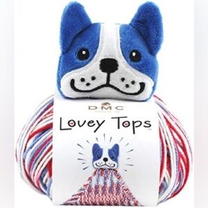 DMC French Bulldog Frenchie Lovey Tops Knitting Set